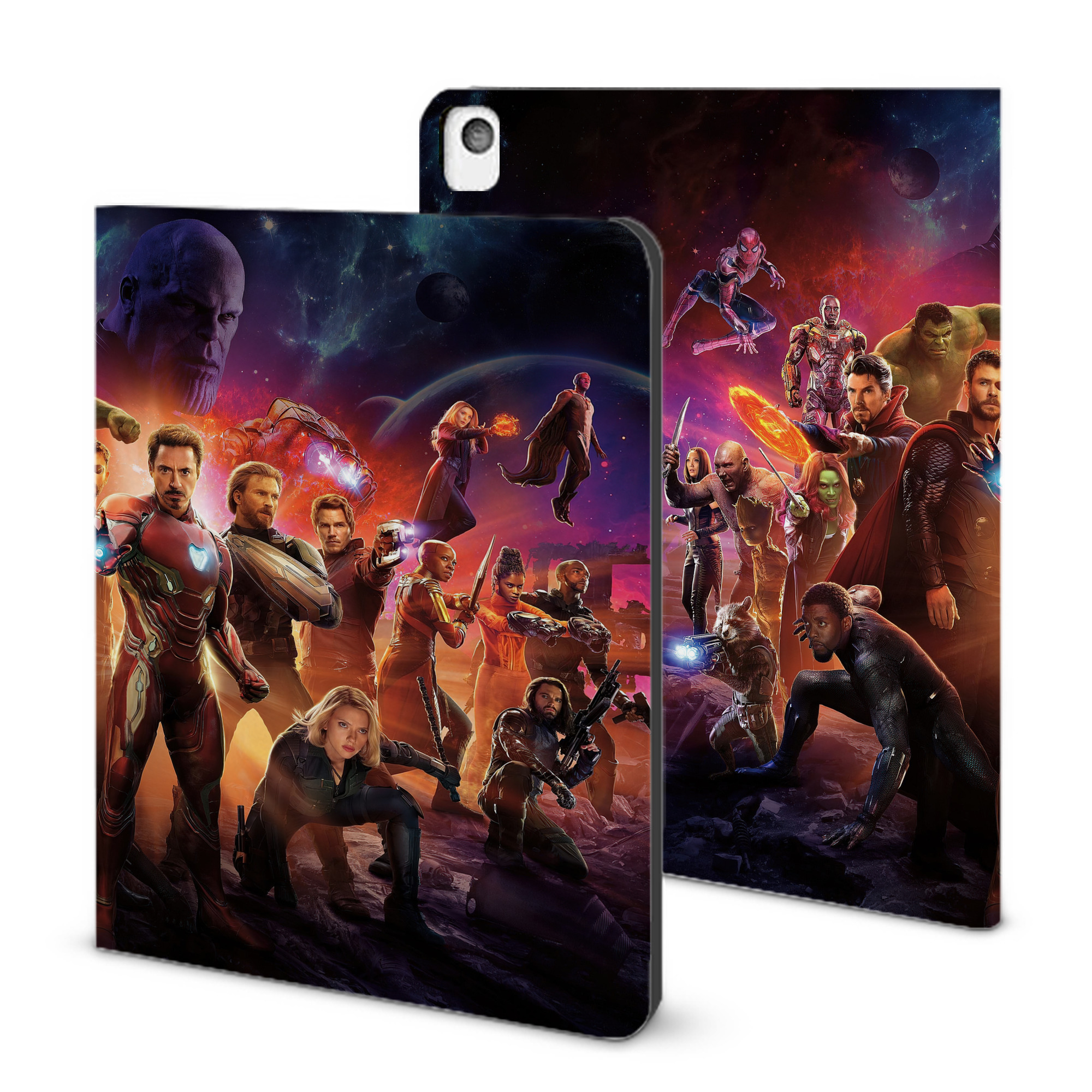 （画像用） アベンジャーズ The Avengers IPadケース ペンホルダー付き ブックスタイルデザイン
